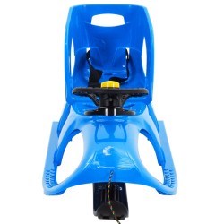 Schlitten mit Sitz und Lenkrad Blau 102,5x40x23 cm Polypropylen