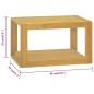 Wand-Badschrank 60x45x35 cm Massivholz Teak Wand-Badschrank 60x45x35 cm Massivholz Teak