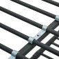 vidaXL Etagenbettgestell Schwarz Metall 140x200 cm/90x200 cm 