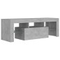 vidaXL TV-Schrank mit LED-Beleuchtung Betongrau 120x35x40 cm vidaXL TV-Schrank mit LED-Beleuchtung Betongrau 120x35x40 cm
