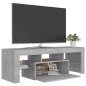 vidaXL TV-Schrank mit LED-Beleuchtung Betongrau 120x35x40 cm vidaXL TV-Schrank mit LED-Beleuchtung Betongrau 120x35x40 cm