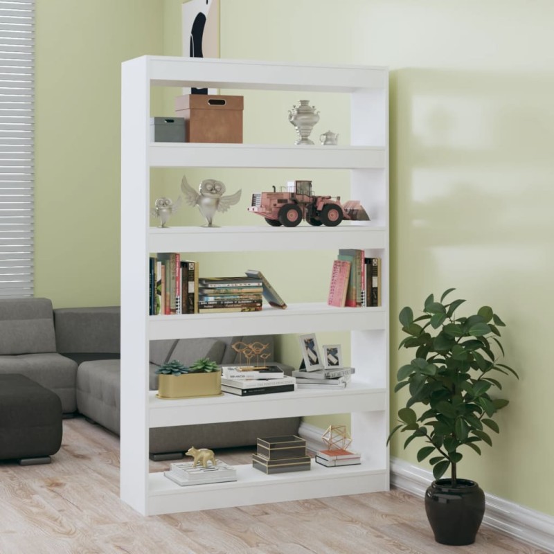 vidaXL Bücherregal/Raumteiler Hochglanz-Weiß 100x30x166 cm vidaXL Bücherregal/Raumteiler Hochglanz-Weiß 100x30x166 cm