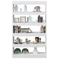 vidaXL Bücherregal/Raumteiler Hochglanz-Weiß 100x30x166 cm vidaXL Bücherregal/Raumteiler Hochglanz-Weiß 100x30x166 cm
