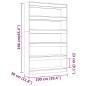 vidaXL Bücherregal/Raumteiler Hochglanz-Weiß 100x30x166 cm vidaXL Bücherregal/Raumteiler Hochglanz-Weiß 100x30x166 cm