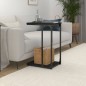 Beistelltisch Schwarz 40x30x60 cm Holzwerkstoff Beistelltisch Schwarz 40x30x60 cm Holzwerkstoff
