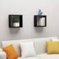 Würfelregale 2 Stk. Schwarz 30x15x30 cm Würfelregale 2 Stk. Schwarz 30x15x30 cm