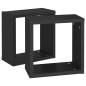 Würfelregale 2 Stk. Schwarz 30x15x30 cm Würfelregale 2 Stk. Schwarz 30x15x30 cm