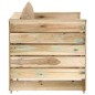 2-tlg. Garten-Lounge-Set mit Kissen Grün Imprägniertes Holz 2-tlg. Garten-Lounge-Set mit Kissen Grün Imprägniertes Holz
