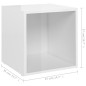 vidaXL TV-Schränke 4 Stk. Hochglanz-Weiß 37x35x37 cm Holzwerkstoff vidaXL TV-Schränke 4 Stk. Hochglanz-Weiß 37x35x37 cm Holzwerkstoff