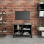 TV-Schrank mit Metallbeinen Hochglanz-Grau 69,5x30x50cm TV-Schrank mit Metallbeinen Hochglanz-Grau 69,5x30x50cm
