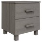 vidaXL Nachttische HAMAR 2 Stk. Hellgrau 40x35x44,5 cm Massivholz vidaXL Nachttische HAMAR 2 Stk. Hellgrau 40x35x44,5 cm Massivholz