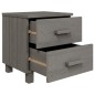 vidaXL Nachttische HAMAR 2 Stk. Hellgrau 40x35x44,5 cm Massivholz vidaXL Nachttische HAMAR 2 Stk. Hellgrau 40x35x44,5 cm Massivholz