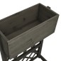 Garten-Spalier mit Blumenkasten Grau 45x30x74 cm Tannenholz Garten-Spalier mit Blumenkasten Grau 45x30x74 cm Tannenholz