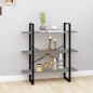 vidaXL Bücherregal Grau Sonoma 100x30x105 cm Holzwerkstoff vidaXL Bücherregal Grau Sonoma 100x30x105 cm Holzwerkstoff