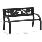 vidaXL Kinder-Gartenbank 86 cm Stahl vidaXL Kinder-Gartenbank 86 cm Stahl