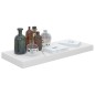vidaXL Schweberegal Hochglanz-Weiß 60x23,5x3,8 cm MDF vidaXL Schweberegal Hochglanz-Weiß 60x23,5x3,8 cm MDF
