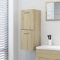 Badezimmerschrank Sonoma-Eiche 30x30x80 cm Holzwerkstoff Badezimmerschrank Sonoma-Eiche 30x30x80 cm Holzwerkstoff