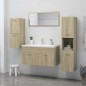 Badezimmerschrank Sonoma-Eiche 30x30x80 cm Holzwerkstoff Badezimmerschrank Sonoma-Eiche 30x30x80 cm Holzwerkstoff