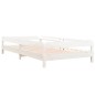 vidaXL Stapelbett Weiß 90x200 cm Massivholz Kiefer vidaXL Stapelbett Weiß 90x200 cm Massivholz Kiefer