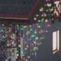 Lichtervorhang LED Eiszapfen 10 m 400 LED Bunt 8 Funktionen Lichtervorhang LED Eiszapfen 10 m 400 LED Bunt 8 Funktionen