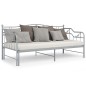 vidaXL Ausziehsofa Bettgestell Grau Metall 90x200 cm vidaXL Ausziehsofa Bettgestell Grau Metall 90x200 cm