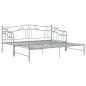vidaXL Ausziehsofa Bettgestell Grau Metall 90x200 cm vidaXL Ausziehsofa Bettgestell Grau Metall 90x200 cm