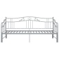 vidaXL Ausziehsofa Bettgestell Grau Metall 90x200 cm vidaXL Ausziehsofa Bettgestell Grau Metall 90x200 cm