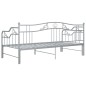 vidaXL Ausziehsofa Bettgestell Grau Metall 90x200 cm vidaXL Ausziehsofa Bettgestell Grau Metall 90x200 cm