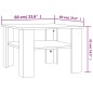 Couchtisch Sonoma-Eiche 60x60x42 cm Holzwerkstoff Couchtisch Sonoma-Eiche 60x60x42 cm Holzwerkstoff
