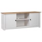 TV-Schrank Weiß 120x40x50 cm Massivholz Panama-Kiefer TV-Schrank Weiß 120x40x50 cm Massivholz Panama-Kiefer