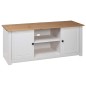 TV-Schrank Weiß 120x40x50 cm Massivholz Panama-Kiefer TV-Schrank Weiß 120x40x50 cm Massivholz Panama-Kiefer