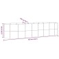vidaXL Hochbeet Pulverbeschichteter Stahl 322x100x68 cm Silbern vidaXL Hochbeet Pulverbeschichteter Stahl 322x100x68 cm Silbern