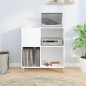vidaXL Plattenschrank Weiß 84,5x38x89 cm Holzwerkstoff vidaXL Plattenschrank Weiß 84,5x38x89 cm Holzwerkstoff