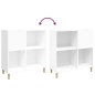 vidaXL Plattenschrank Weiß 84,5x38x89 cm Holzwerkstoff vidaXL Plattenschrank Weiß 84,5x38x89 cm Holzwerkstoff