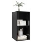 TV-Wandschrank Hochglanz-Schwarz 37x37x72 cm Holzwerkstoff TV-Wandschrank Hochglanz-Schwarz 37x37x72 cm Holzwerkstoff