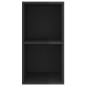 TV-Wandschrank Hochglanz-Schwarz 37x37x72 cm Holzwerkstoff TV-Wandschrank Hochglanz-Schwarz 37x37x72 cm Holzwerkstoff
