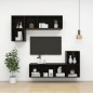 TV-Wandschrank Hochglanz-Schwarz 37x37x72 cm Holzwerkstoff TV-Wandschrank Hochglanz-Schwarz 37x37x72 cm Holzwerkstoff