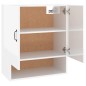 Wandschrank Hochglanz-Weiß 60x31x70 cm Holzwerkstoff Wandschrank Hochglanz-Weiß 60x31x70 cm Holzwerkstoff