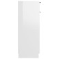 vidaXL Badschrank Hochglanz-Weiß 32x34x90 cm Holzwerkstoff vidaXL Badschrank Hochglanz-Weiß 32x34x90 cm Holzwerkstoff
