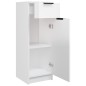 vidaXL Badschrank Hochglanz-Weiß 32x34x90 cm Holzwerkstoff vidaXL Badschrank Hochglanz-Weiß 32x34x90 cm Holzwerkstoff