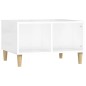 vidaXL Couchtisch Hochglanz-Weiß 60x50x36,5 cm Holzwerkstoff vidaXL Couchtisch Hochglanz-Weiß 60x50x36,5 cm Holzwerkstoff