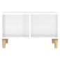 vidaXL Couchtisch Hochglanz-Weiß 60x50x36,5 cm Holzwerkstoff vidaXL Couchtisch Hochglanz-Weiß 60x50x36,5 cm Holzwerkstoff