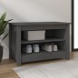 vidaXL Schuhbank Grau 70x38x45,5 cm Massivholz Kiefer vidaXL Schuhbank Grau 70x38x45,5 cm Massivholz Kiefer
