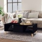 Couchtisch Schwarz 103,5x60x35 cm Holzwerkstoff Couchtisch Schwarz 103,5x60x35 cm Holzwerkstoff