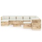 12-tlg. Garten-Lounge-Set mit Kissen Grün Imprägniertes Holz 12-tlg. Garten-Lounge-Set mit Kissen Grün Imprägniertes Holz