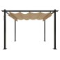 Pavillon mit Ausziehbarem Dach 3x3 m Taupe Pavillon mit Ausziehbarem Dach 3x3 m Taupe
