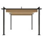 Pavillon mit Ausziehbarem Dach 3x3 m Taupe Pavillon mit Ausziehbarem Dach 3x3 m Taupe