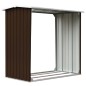 Brennholzlager Verzinkter Stahl 172x91x154 cm Braun Brennholzlager Verzinkter Stahl 172x91x154 cm Braun