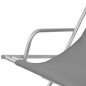 Liegestühle 2 Stk. Stahl Grau Liegestühle 2 Stk. Stahl Grau