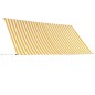 Einziehbare Markise 300×150 cm Gelb und Weiß Einziehbare Markise 300×150 cm Gelb und Weiß